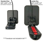 Stern Pad Standard Black - Transducer Mounting Kit  no Screwing Into Boat 