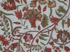 Pottery Barn Floral Vines Red green Decorative Pillow Cover  18 X 18