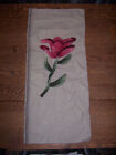 2 Matching Single Rose Rug Hooking Patterns On Canvas 1 Is Started 13  X 29 5 