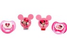 4 Pack Disney Baby Minnie Mouse Orthodontic Pacifier   Holder Set  Bpa Free