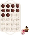 Silicone Mini Muffin Pan With Metal Reinforced Frame - 24 Cups Durable Silico   