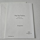 Vintage Greeting Card Blank Rag Tag Teddies Morehead Cute Bears With Bluebird