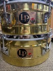 Pair Lp Tito Puente Brass Timbales Drum 14 And 15  Latin Percussion Drums