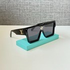 Louis Vuitton Z1578e    cyclone    Black Sunglasses Adorned With Swarovski Crystals