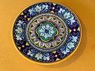 Rare Deruta Fima Italy Geometrico Hand Painted Majolica Dinner Or Wall Plate