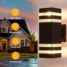 2pcs Modern Exterior Led Wall Light Sconce Outdoor Lights Porch Up Down Fixtures