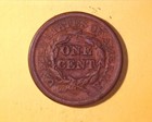 1851 Braided Hair Large Cent  F Condition    612-51