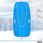 Toboggan Snow Sled For Kids And Adults - 35  Long With 2 Handles Pull Ropes     