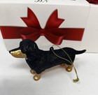 Dachshund Dog Glass Christmas Ornament North Star New In Box 