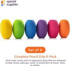 Special Supplies Egg Pen-pencil Grips For Kids And Adults Colorful  Cushioned 