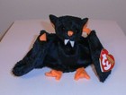 Ty 2004 Halloweenie Beanie Halloween Set Bat-e Fraidy Quivers Scared-e   Tricky