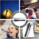 Risemart Pen Lights For Nurses  2 Pack Reusable Medical Light With Pupil Gauge A