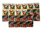 Coke Coca Cola Santa Claus Christmas Coasters Cork Back Lot Of 22