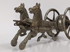 Rare Antique 1900 s Watrous Metal Galloping Horse On Wheels Pull Toy W  Bell