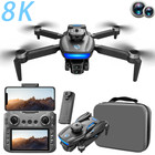 Gps Fpv Drone With Dual Camera 8k Hd Brushless Foldable Quadcopter 1 Battery