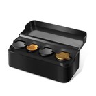 Coin Holder For Car  Portable Mini Change Storage Box  4 Compartment Car 1pcs