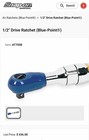 Blue-point Tools 1 2  Drive Air Ratchet At705b Made In Usa By Snap On
