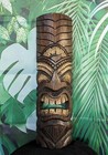 Tribal Tiki Bar Wood Mask Tropical Patio Wall D  cor 20  X 6 