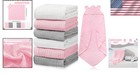 Adorable Set Of 6 Cotton Baby Hooded Towels - Large  Super Absorbent   Playful