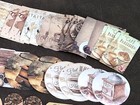 200 Pc Scrapbooking Supplies Paper Craft Kit Cottagecore Vintage Coffe   Diary 