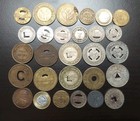 Group Lot Of 36 Us Tokens Unsearched Tax   Transit Tokens Estate