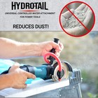 Hydro-tail Water Dust Suppression For Power Tools     Angle Grinder Attachment