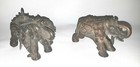 Three 3 Headed Bronze Elephant Antique Sculpture Statues 2 Thailand India