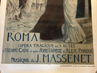 Vintage Original French Opera Poster Roma By Massenet Lithograph Circa 1900