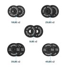 Donow Weight Plates Barbell 2 Inch Olympic Cast Iron Plate Weight Set 240lbs