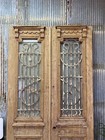 Antique French Double Doors  47 5x94 5  Iron Wood European Old World Door  D192