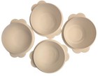 Vintage Tupperware Lot Of 4 One Touch Bowls White With Blue Lids 2514 500 Ml New
