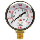 2 Air Compressor Pressure Hydraulic Gauges 2  Face Side Mount 1 4  Npt 0-200 Psi