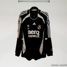 David Beckham  23 Real Madrid Jersey 2006 2007 Long Sleeve Jersey Black Retro M