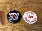 Anti Drug Pin Lot Vintage 1980s Drunk Driving Madd High School Pinback Button
