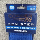 Copper Fit Zen Step Massage   Comfort Insoles Womens Size 6 - 10