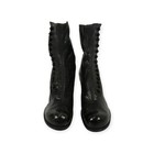Antique Victorian 1900s Black Leather Lace Up Boots Genuine Women   s