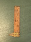 Vintage Stanley No 136-1 2 5  Wooden Ruler W brass Slide Caliper Carpenters Tool