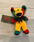 Vintage 90s Grateful Dead Rare Liquid Blue Beanie Bear Plush- 1998- Set Of 11