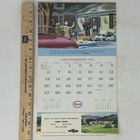 1965 Esso Gas Station Calendar Abbot White Barnet Vt Nos Never Hung Travel Art