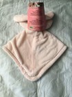 Blankets   Beyond Pink Bunny Rabbit Baby Lovey Vtg Security Blanket Plush New