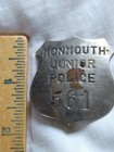 Vintage Monmouth Junior Police Badge 561 