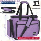 Sewing Machine Carrying Case With Multiple Storage Pockets Large Capacity  Unive