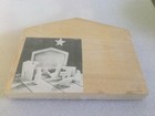 Vtg Wood Cut Out Creche  Nativity Scene Nesting Animals House Unfinished 13 Pcs