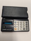 Vintage Casio Memory-8r Calculator Vfd Green Display Japan Electronic Works Case