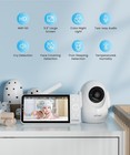 Iegeek 5 5  Baby Monitor audio Monitor With 2 5k Ultra Hd 2 4g 5ghz Wifi Camera