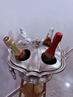 Vintage Champagne Bucket Floor Standing Look Wine Cooler Ice Bucket 4 Bottle
