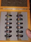 Scientific Vintage Corion Optical Filter Set  12 Filters With Wooden Case  Rare 
