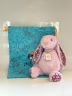 Jellycat Blossom Tulip Bunny Medium Pink Plush Rabbit Stuffed Animal Nwt 12 Inch