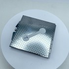 Classic Silver-tone Rhinestones Embellished Square Compact Pocket Makeup Mirror
