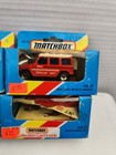 Vintage Matchbox Collectors Lot Of 7 Diecast Car Trucks   Jet 1981 New In Box